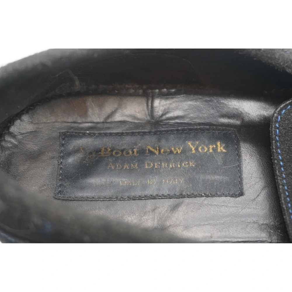 To Boot New York Adam Derrick Black Suede Casual Loafers Italy Men's Size 9